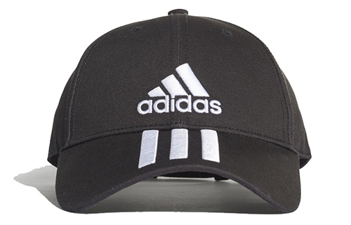 

Adidas Шестипанельная классическая кепка с тремя полосками черная, Black