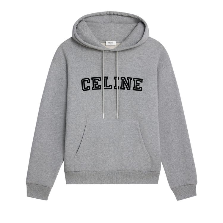 

Худи CELINE Celine Loose Hoodie Grey Melange/Black, серый