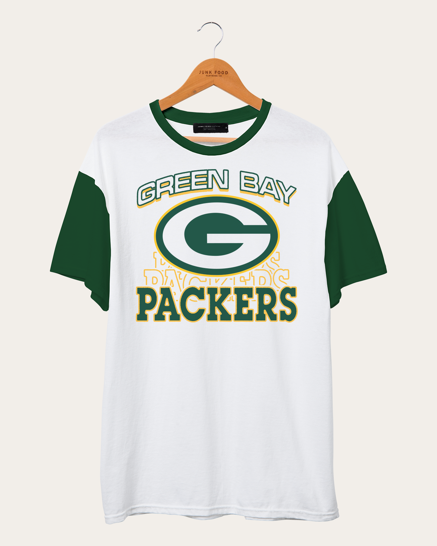 

Футболка NFL Green Bay Packers Colorblock Junk Food Clothing