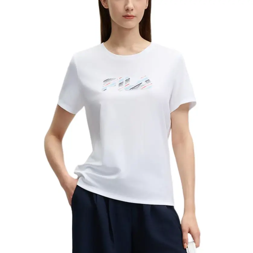

Fila Женская стандартная белая футболка, Белый, Fila Женская стандартная белая футболка