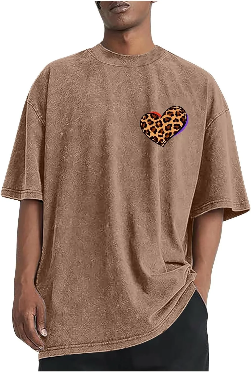 

Футболка Plus Size с принтом в виде сердца Lmdudan