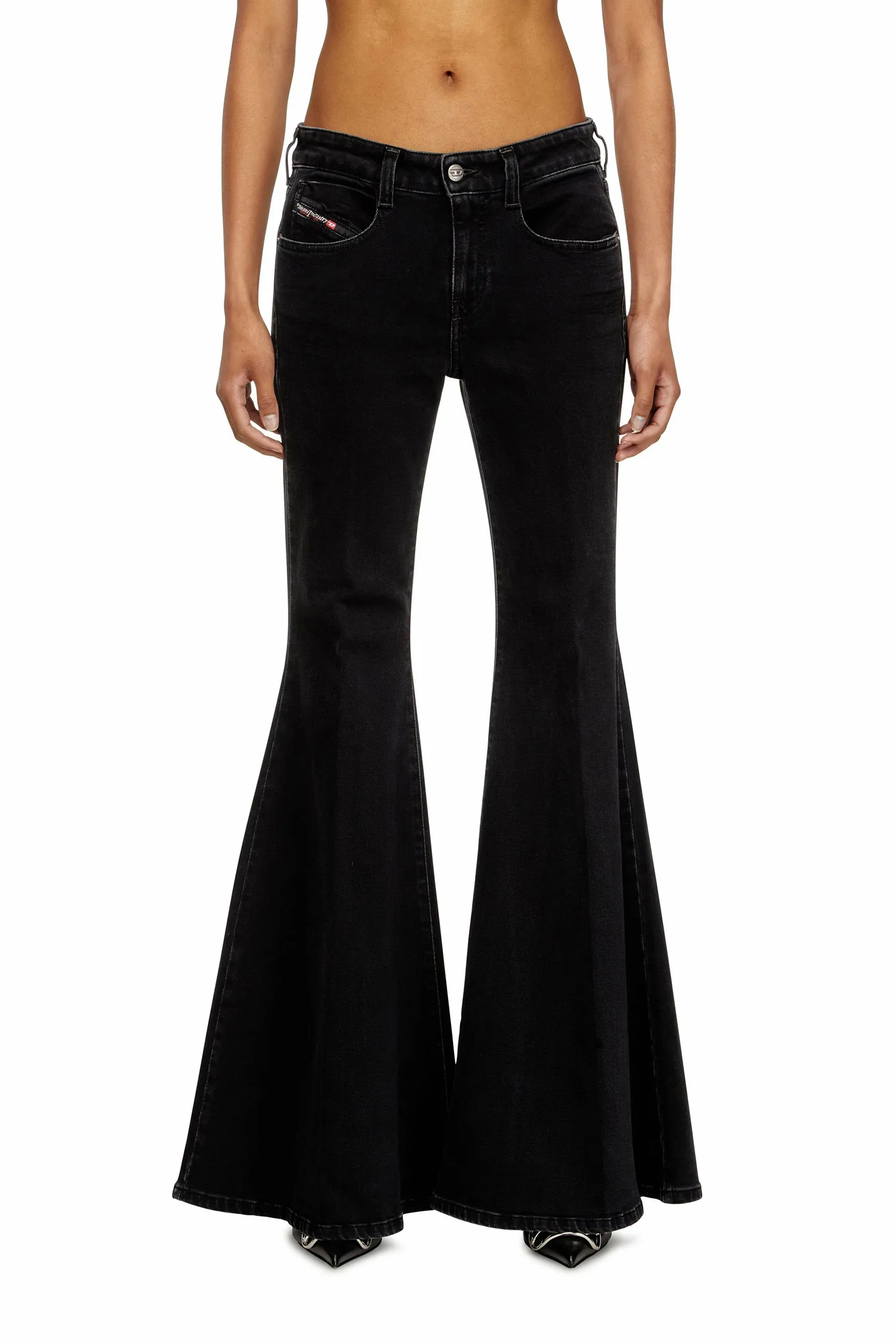 Женские джинсы-клеш FLARE 1970 D-BLEESS, размер L.30 Diesel, black