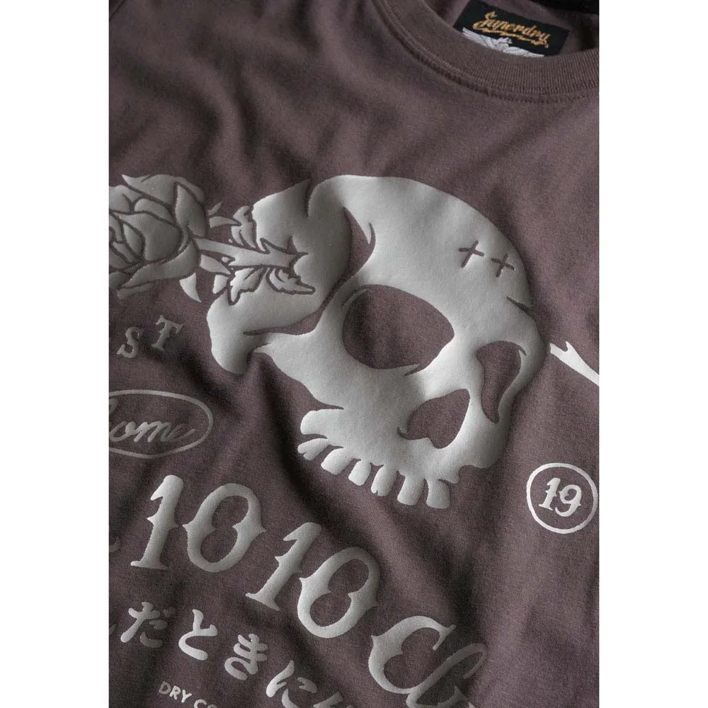 Футболка с коротким рукавом Superdry Super Skull, серый — фото 2