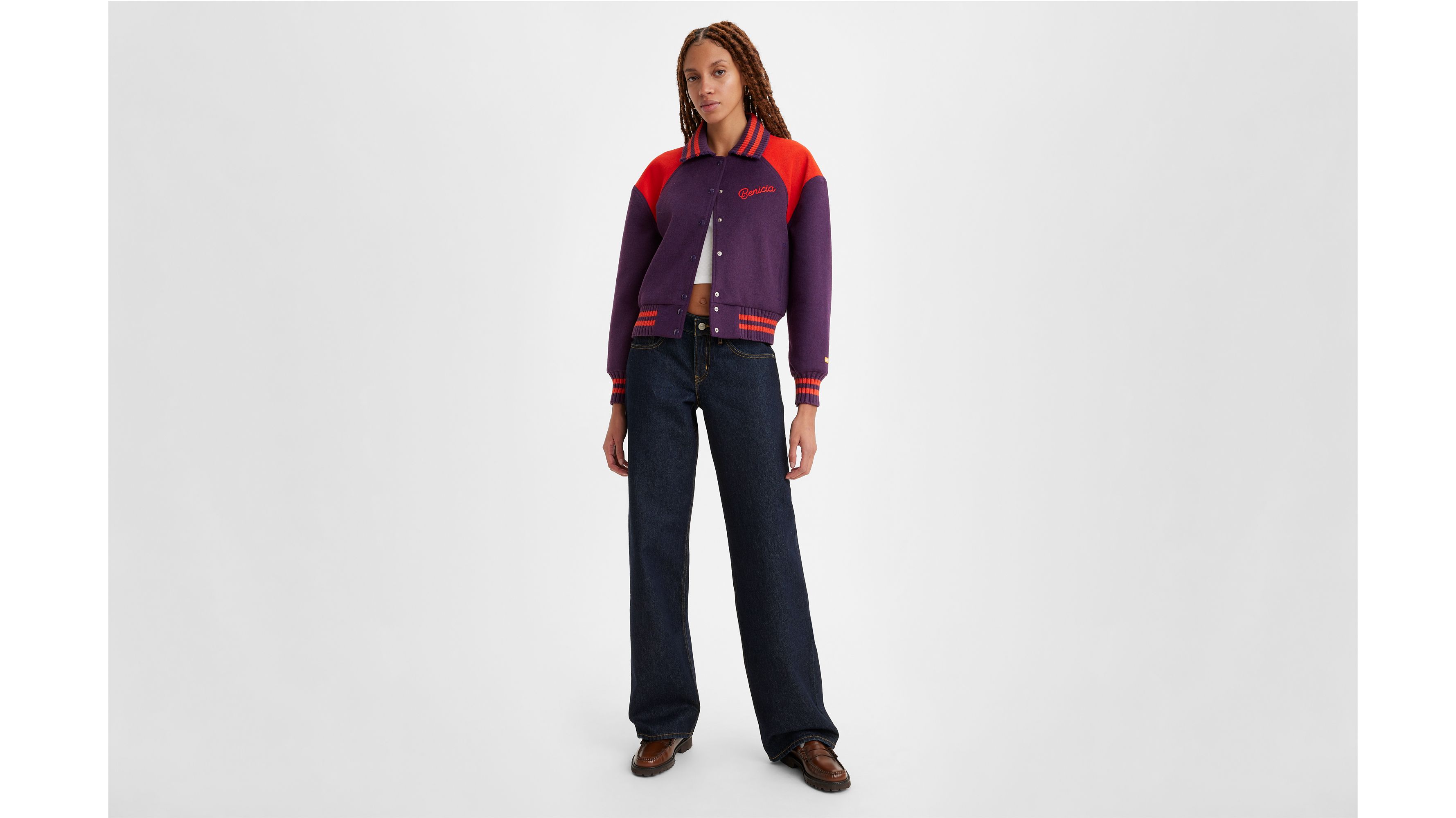 

Джинсы женские низкие свободные Levi's, Dream Nice Dreams - Dark Wash