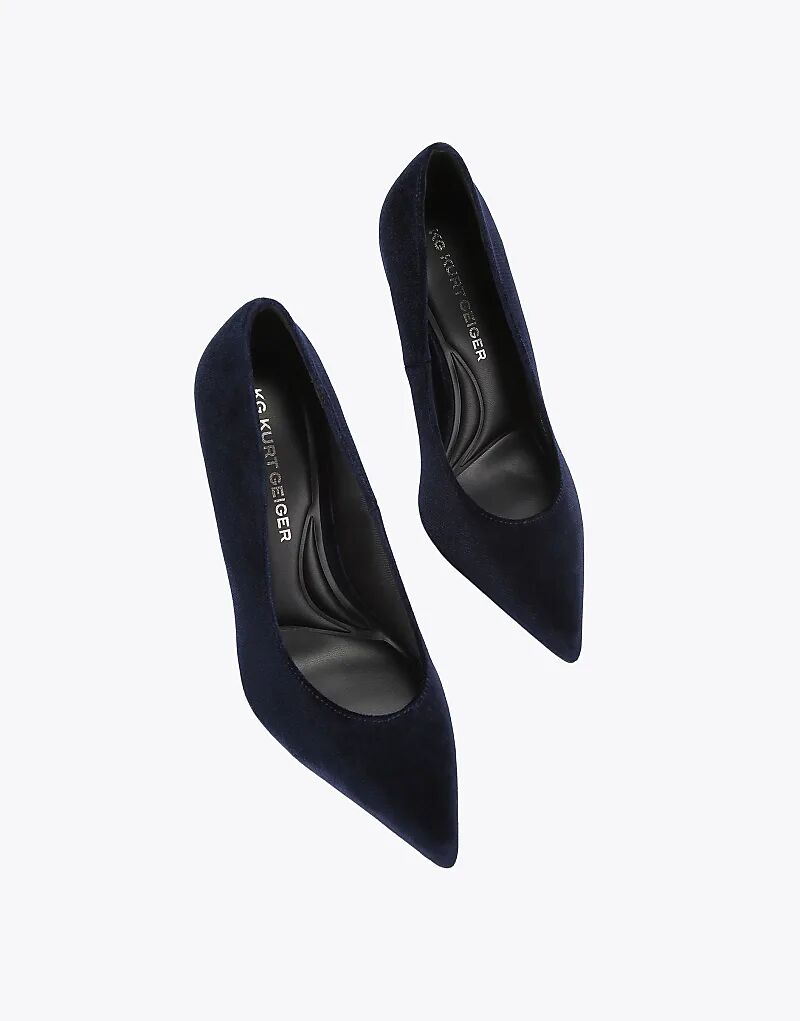 Туфли на каблуке KG Kurt Geiger Nala темно-синего цвета — фото 2