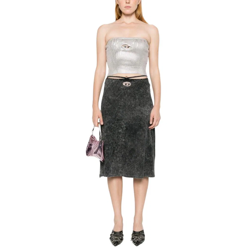 Юбка миди O Rossi Marbled DIESEL, Black — фото 4
