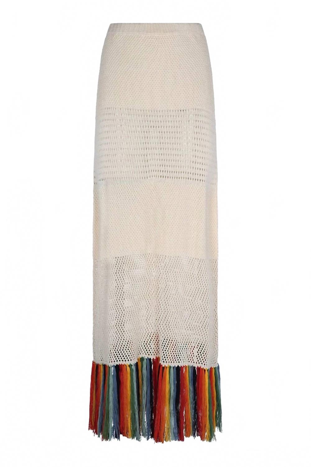 

Женская юбка Carisa цвета слоновой кости Multi Escvdo, Ivory Multi