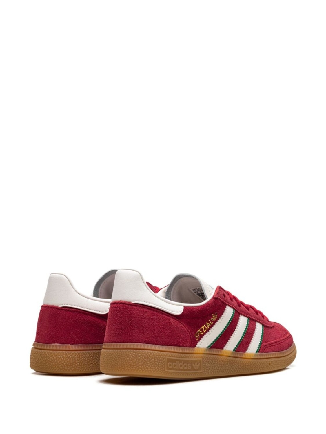 Кроссовки Adidas Handball Spezial "Better Scarlet/Green", красный — фото 3