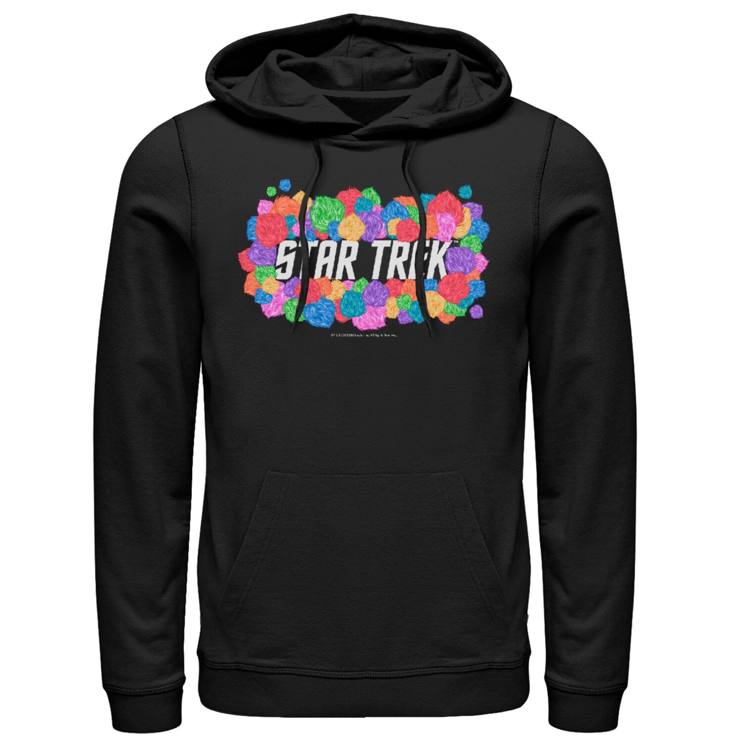 

Мужской пуловер с капюшоном Star Trek The Original Series Rainbow Tribble Attack Licensed Character