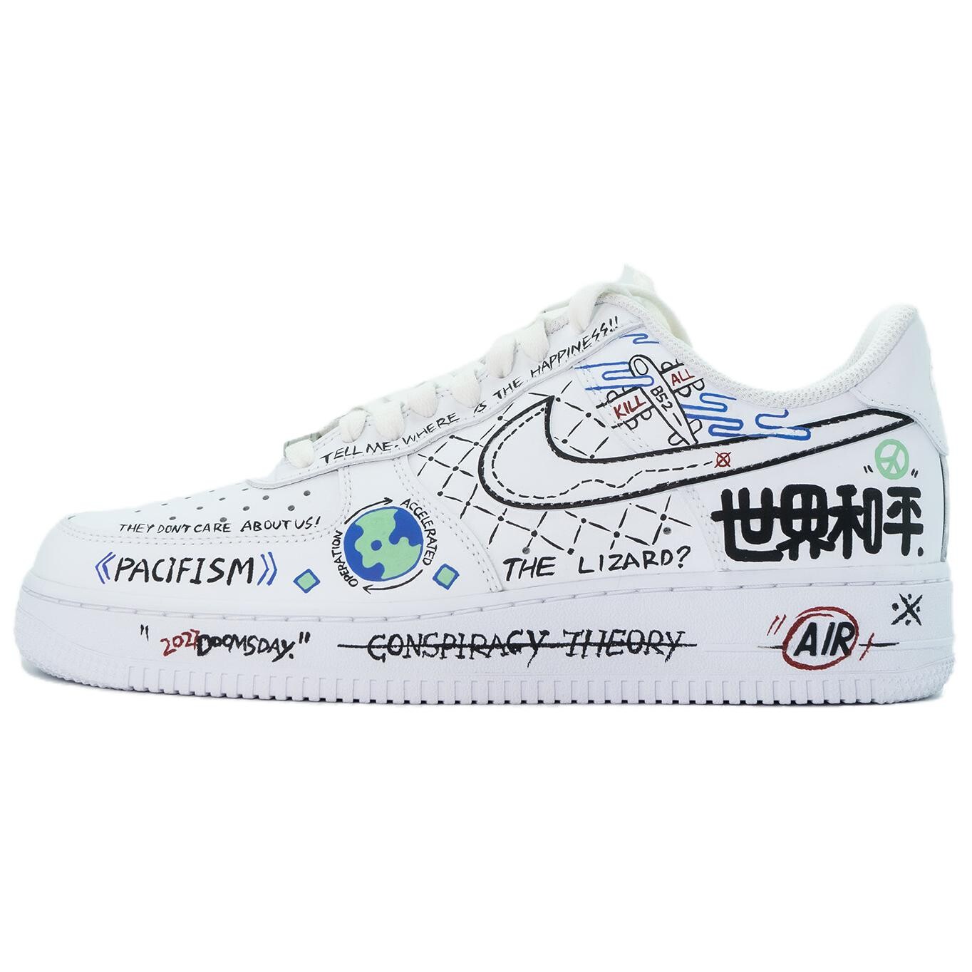 

Мужские кроссовки для скейтбординга Nike Air Force 1 Low, White
