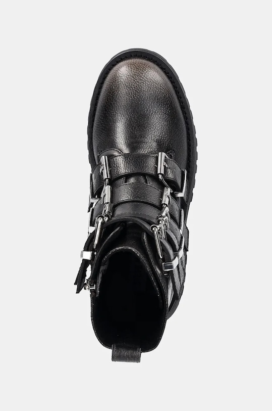 Женские ботинки Steve Madden Director кожаные с ремешками, серый — фото 4