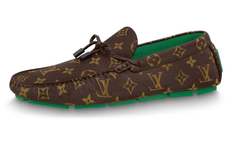 Кроссовки Louis Vuitton Driver, коричневый/зеленый