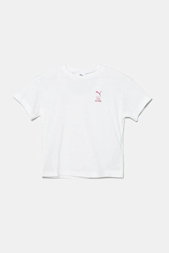 

Детская хлопковая футболка HELLO KITTY & FRIENDS Relaxed Graphic Tee Puma, белый