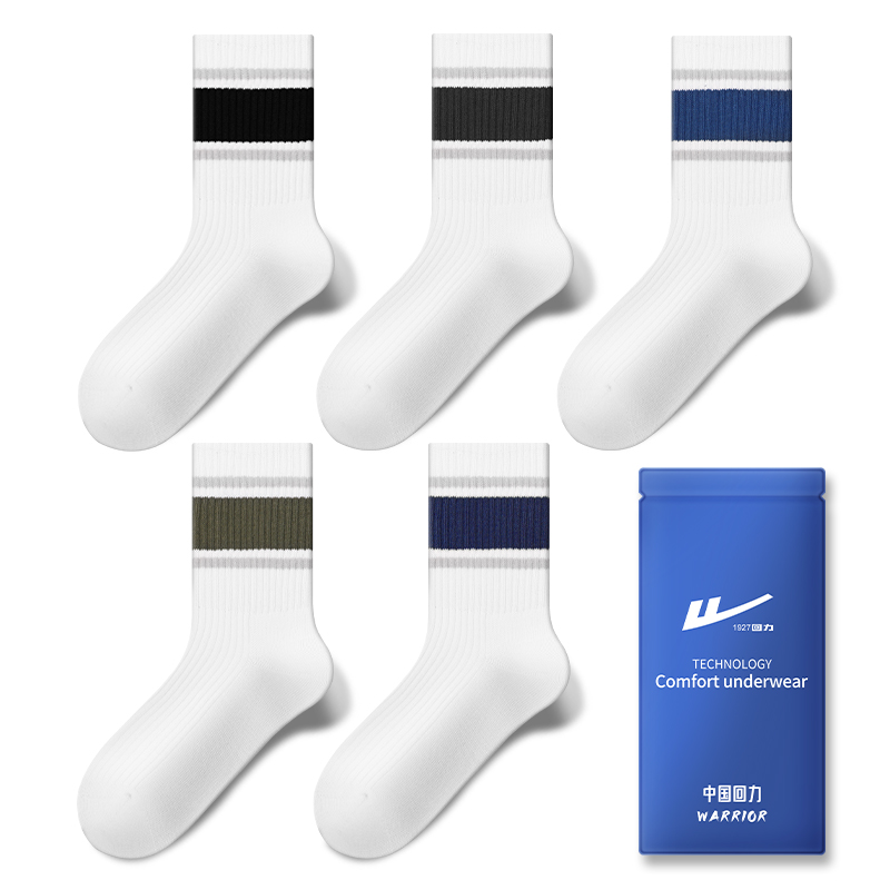 

Комплект носков Warrior до середины голени унисекс, Army Green+Army Green+Royal Blue+Royal Blue+Royal Blue