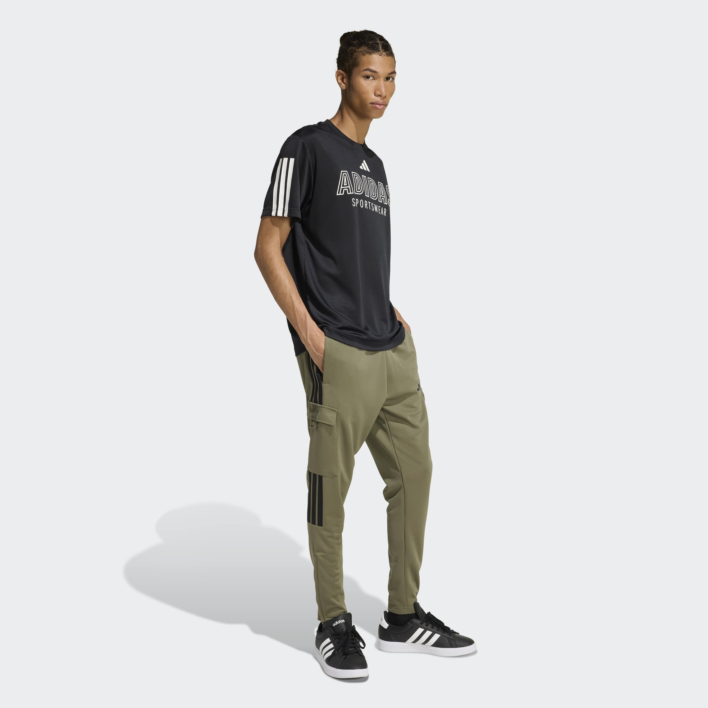 Adidas Sportswear Узкие спортивные штаны 'Tiro' в оливковом цвете — фото 4