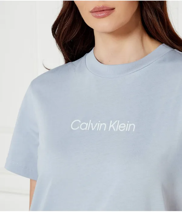 Футболка с логотипом героя Regular fit Calvin Klein, синий — фото 4