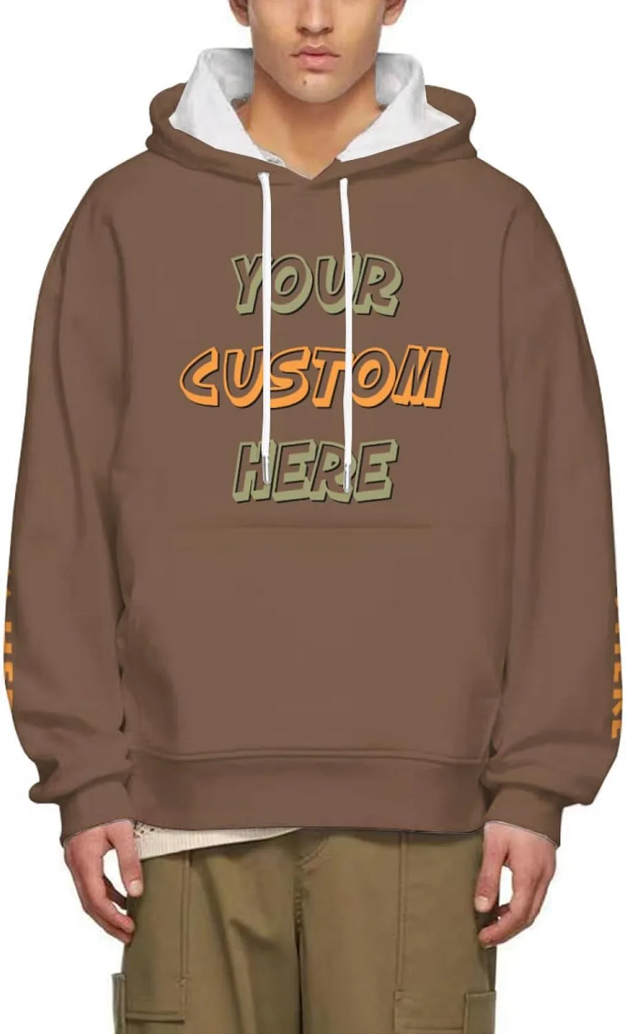 

Капюшон с капюшоном для мужчин и женщин с логотипом и текстом