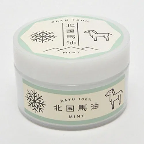 Крем для лица Hokkaido Crystal Bayu — Дневной на основе конского жира с мятой, 60 г