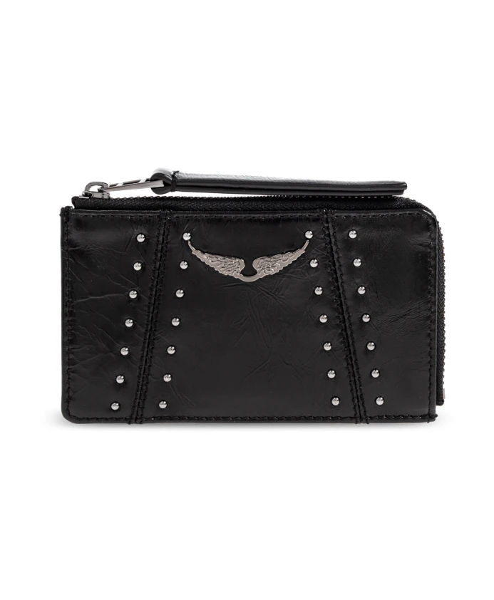 

Кожаный кошелек Zadig & Voltaire, черный