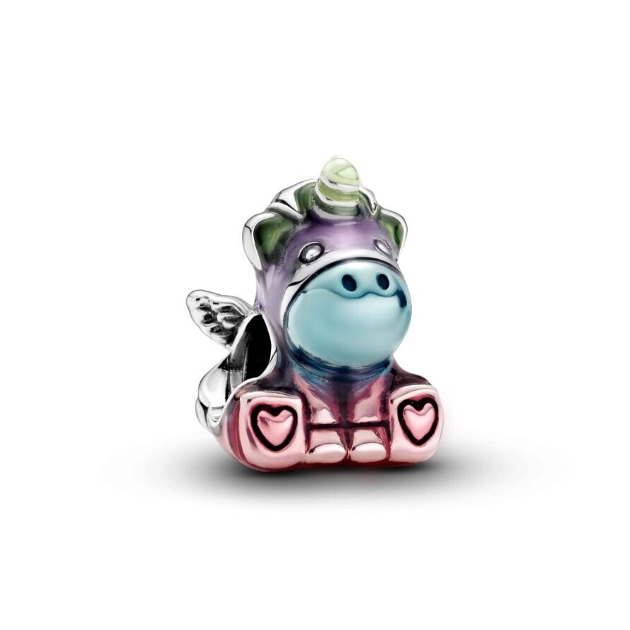 

Шарм Colourful Rainbow Bruno the Unicorn Pandora, стерлинговое серебро
