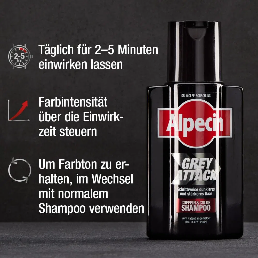 Шампунь «Grey Attack Caffeine & Colour» от Alpecin — фото 4
