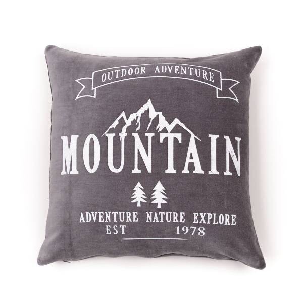 

Декоративная подушка Today Mountain, 40x1x40 см, антрацитовый
