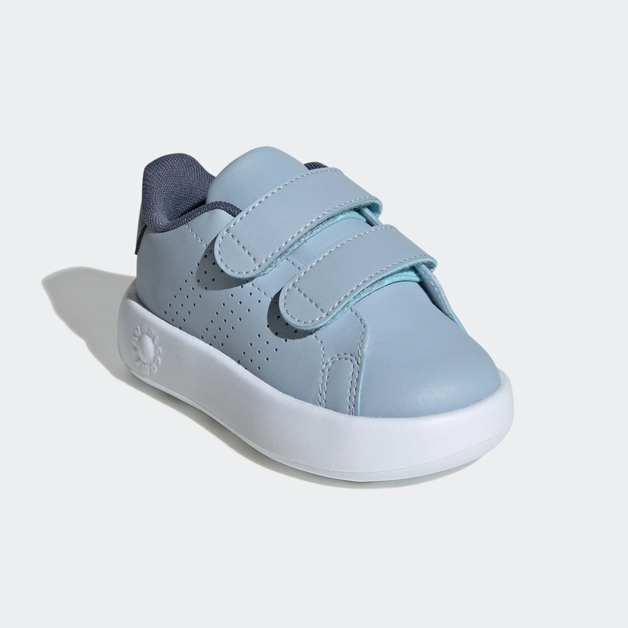 

Adidas Sportswear Кроссовки на липучке «ADVANTAGE KIDS», дизайн по стопам Adidas Stan Smith, для детей, цвет Wonder Blue / Blue Burst / Preloved Ink