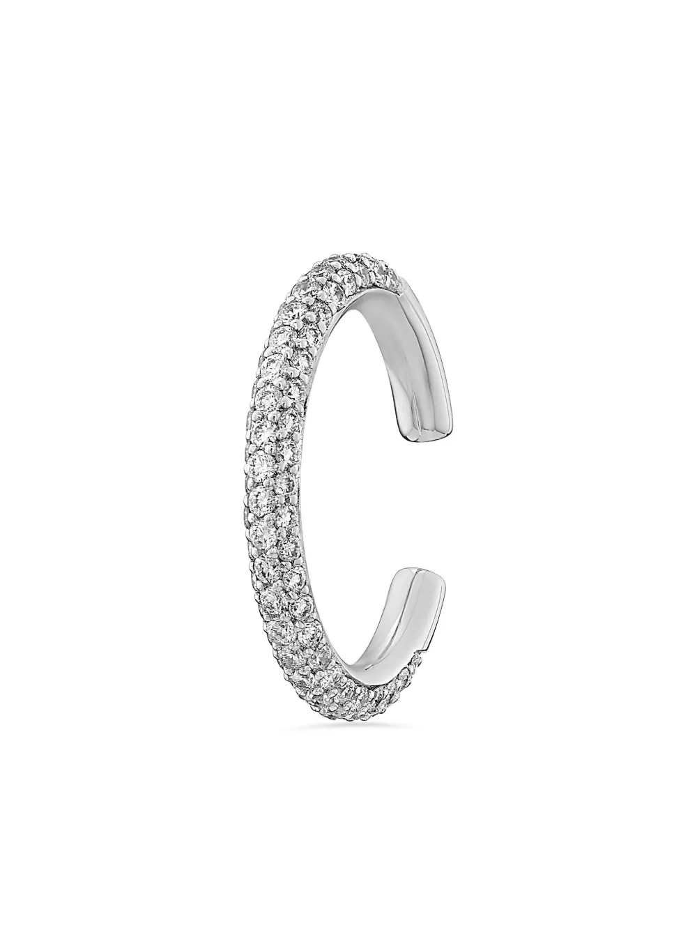 

Серьги-каффы с бриллиантами «Ромашки» из 18-каратного белого золота ROSEKEY, серый
