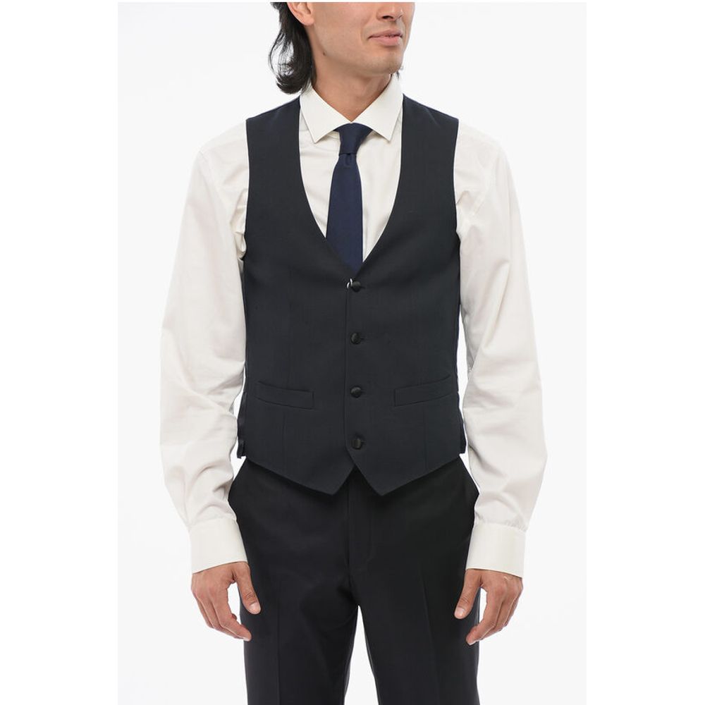 

Шерстяной жилет на 4 пуговицах Corneliani, Blue
