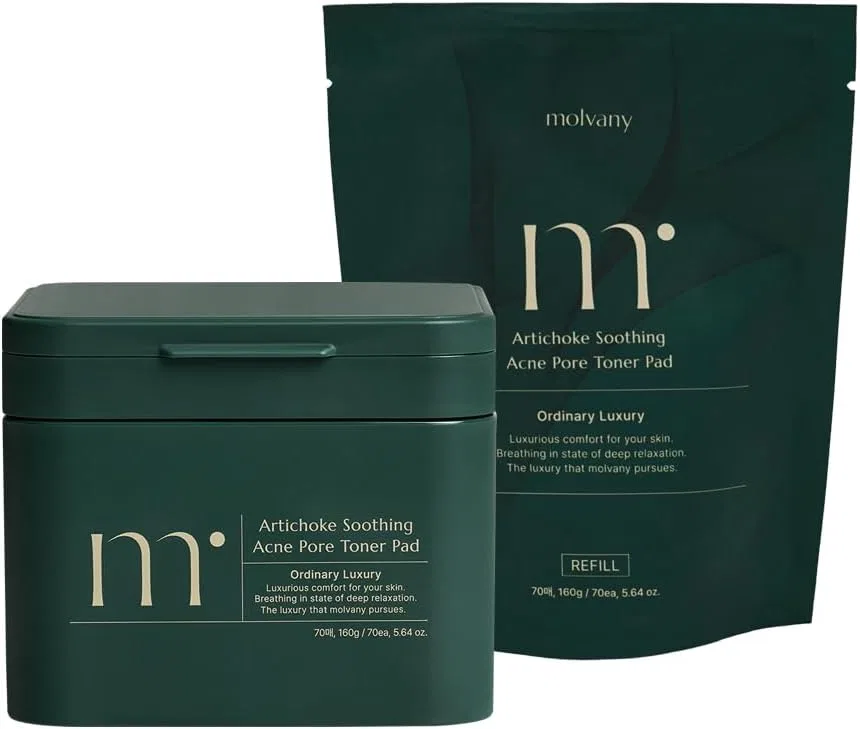 Тоник-пады Molvany Archchalk Soothing Acini Pore Toner Pad, 70+70 листов