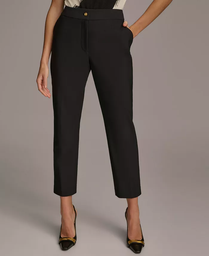 

Женские узкие брюки до щиколотки, Regular & Petite Donna Karan New York, черный