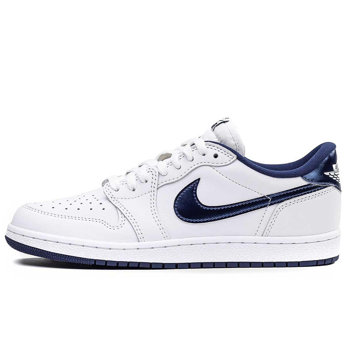 

Кроссовки AIR JORDAN 1 LOW '85 METALLIC NAVY Jordan, цвет White/Royal