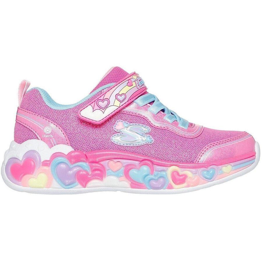 Кроссовки Skechers S Lights-eternal Heart Lights, розовые, детские — фото 3