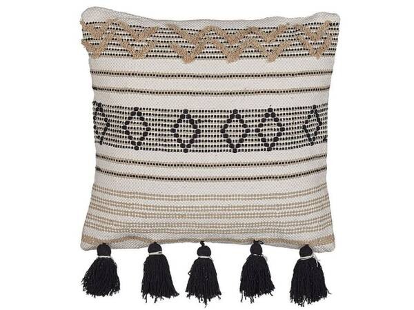 

Декоративная подушка Beliani SAMBUCUS, 45x45x45 см цвет beige/schwarz