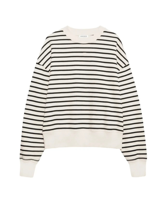 

Полосатая толстовка с круглым вырезом Anine Bing, мультиколор