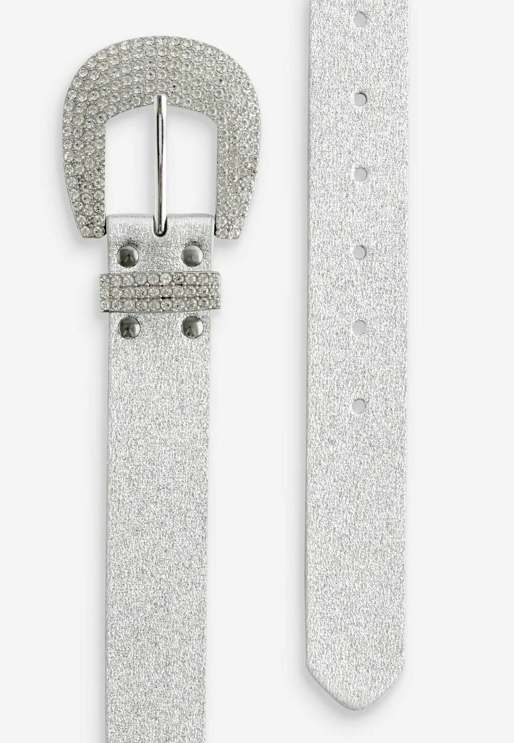 

Ремень RHINESTONE BUCKLE WESTERN REGULAR FIT Next, серебристый