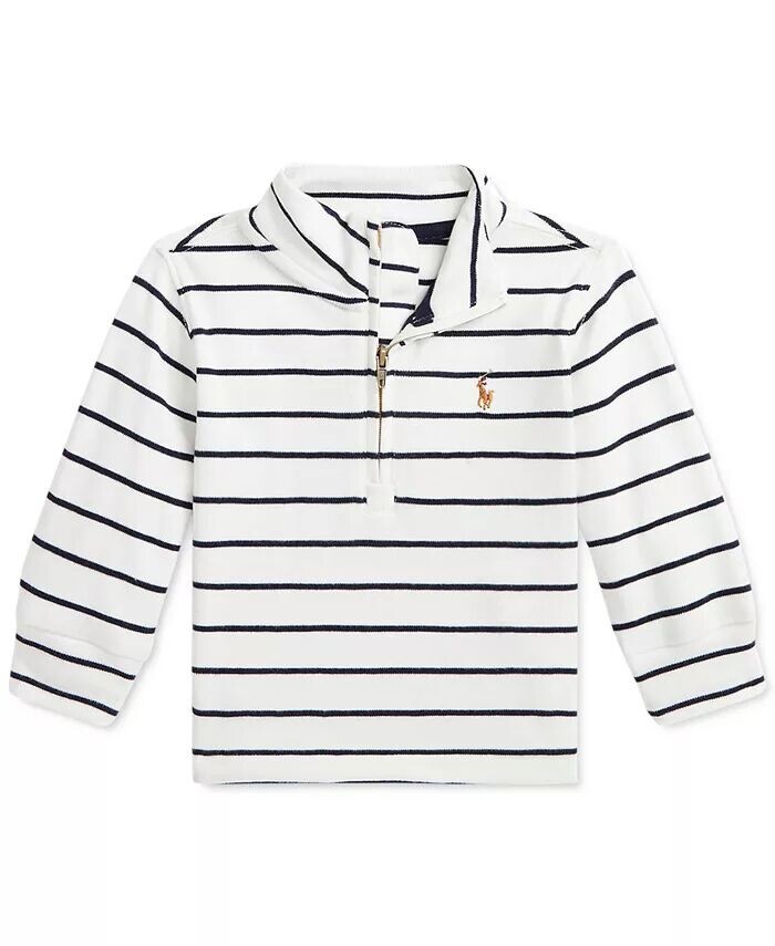 

Детский хлопковый свитшот в полоску Polo Ralph Lauren, мультиколор