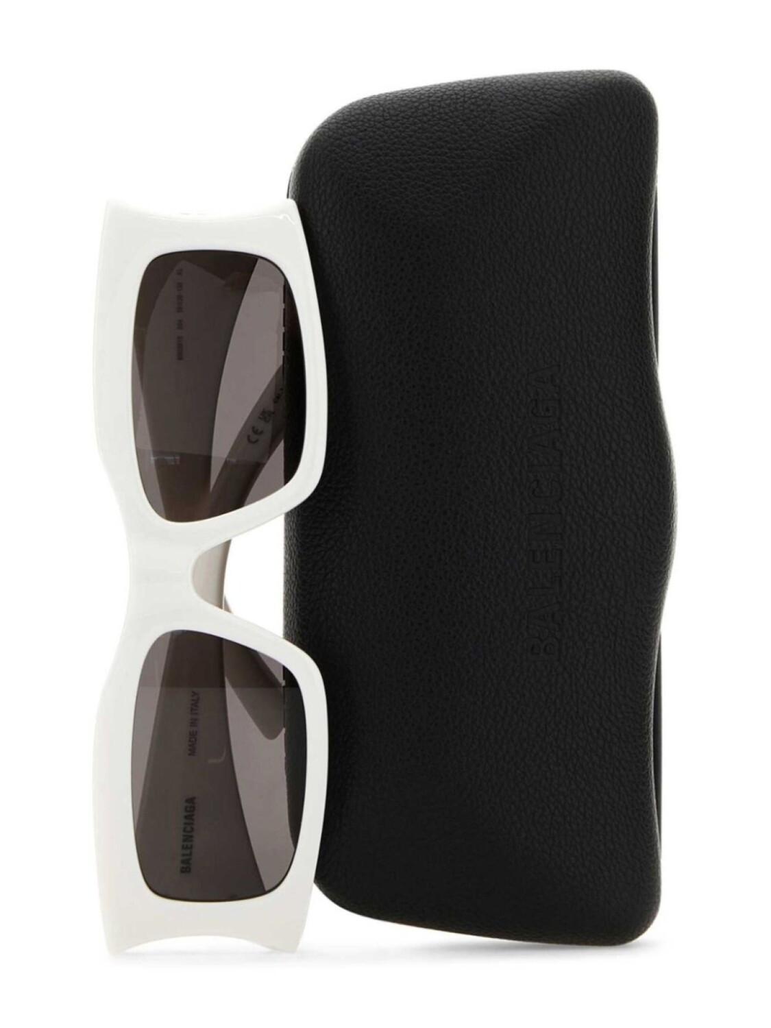 Солнцезащитные очки в прямоугольной оправе с логотипом Balenciaga Eyewear, белый — фото 3