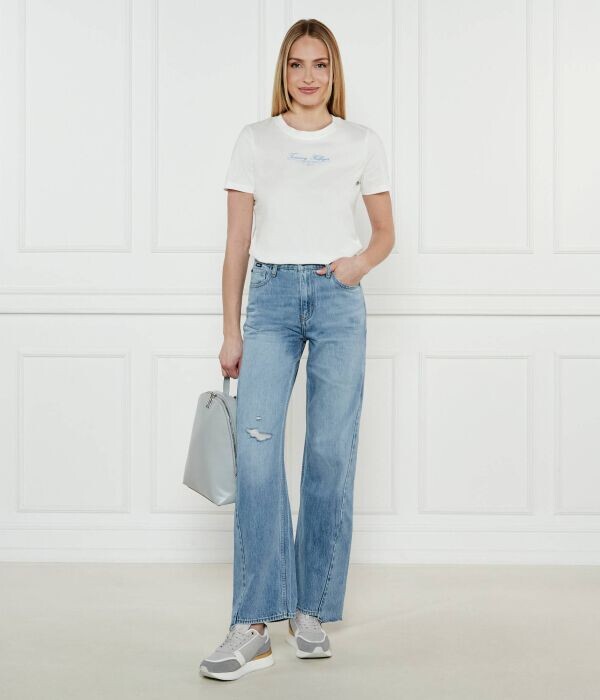 Футболка женская Tommy Hilfiger Regular Fit, белый — фото 2