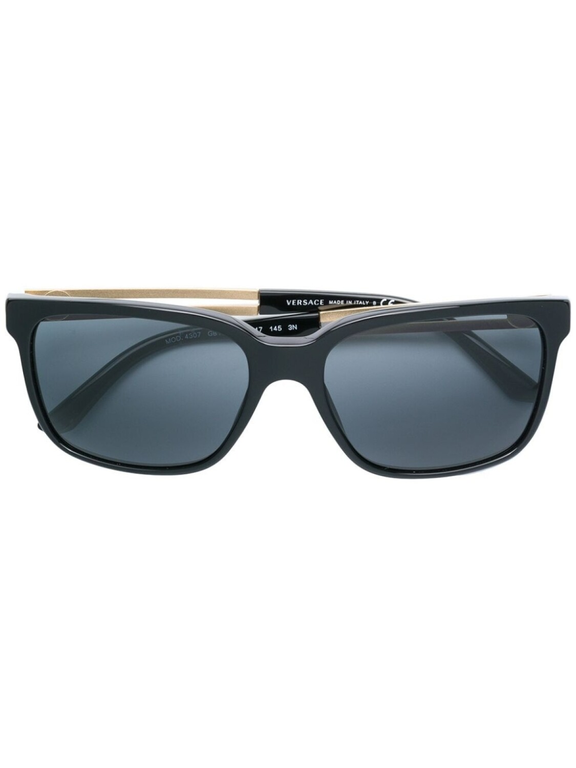 

Versace Eyewear солнцезащитные очки в узкой оправе, черный