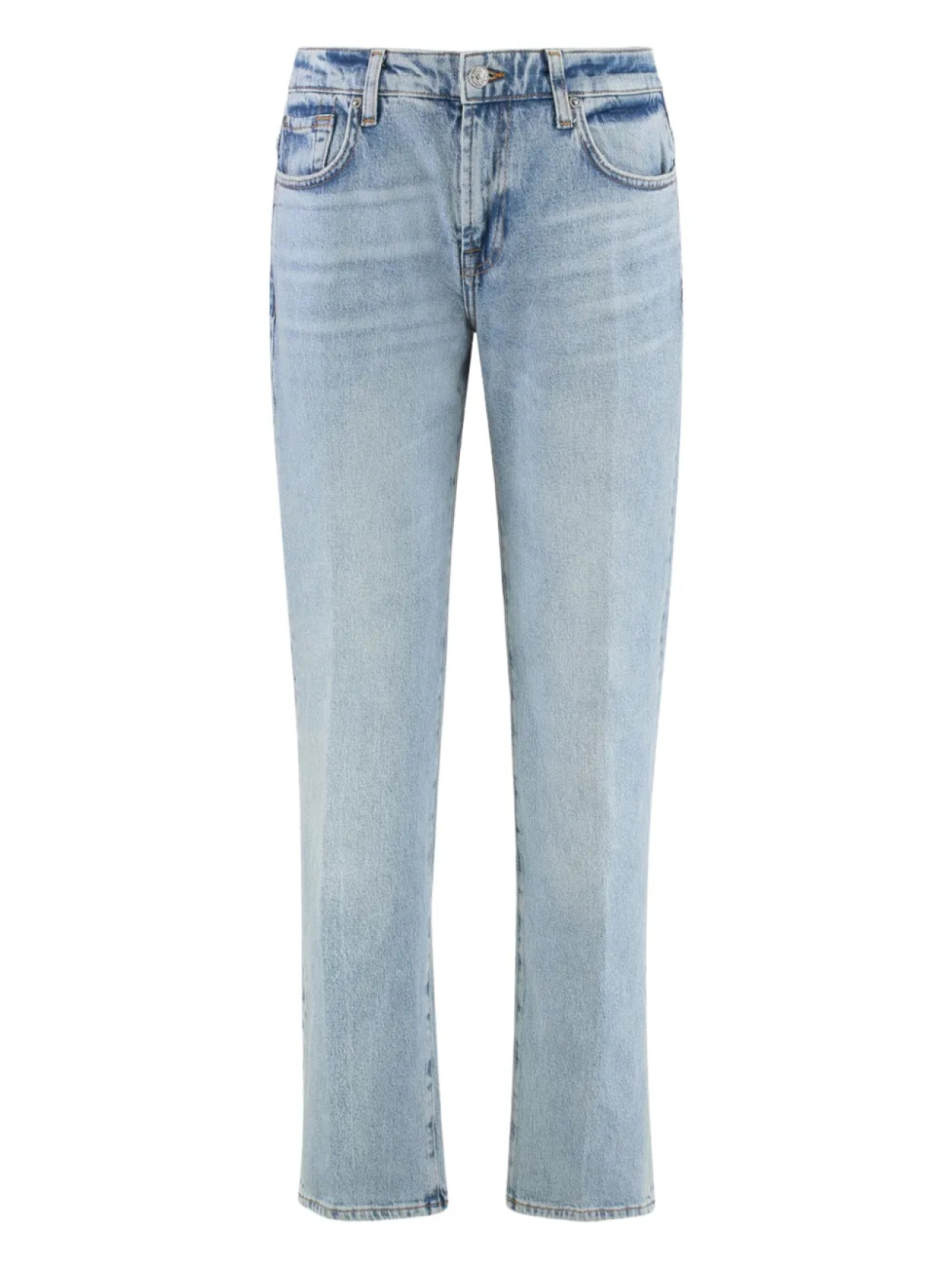 

7 For All Mankind прямые джинсы Calie, синий