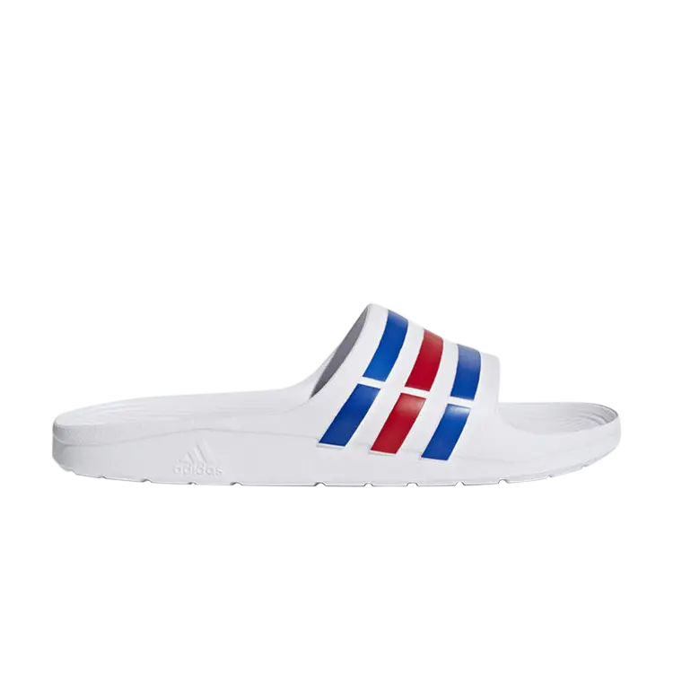 

Кроссовки Adidas Duramo Slides 'White Blue Red', белый