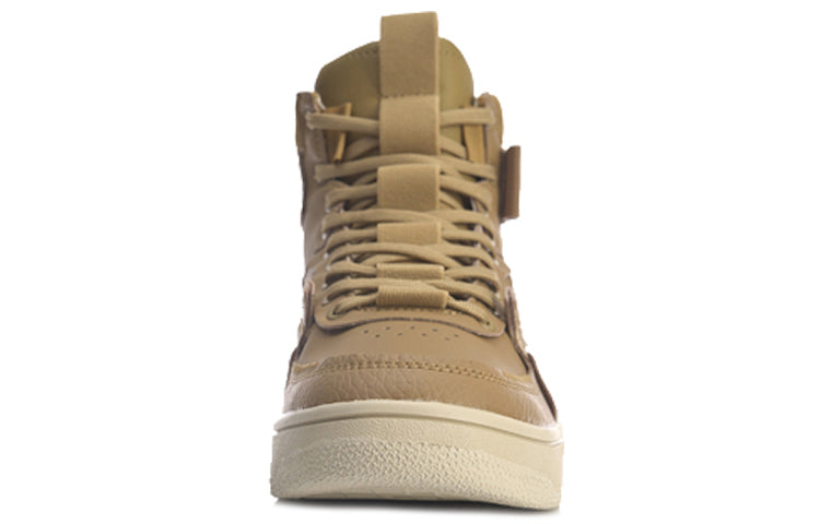 Кеды (WMNS) Li-Ning No Boundry Hi 'Khaki Beige', золотой — фото 4