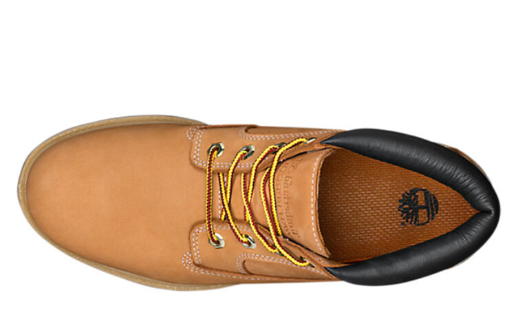 Мужские ботинки Timberland Chukka водонепроницаемые с логотипом, оранжевый — фото 3