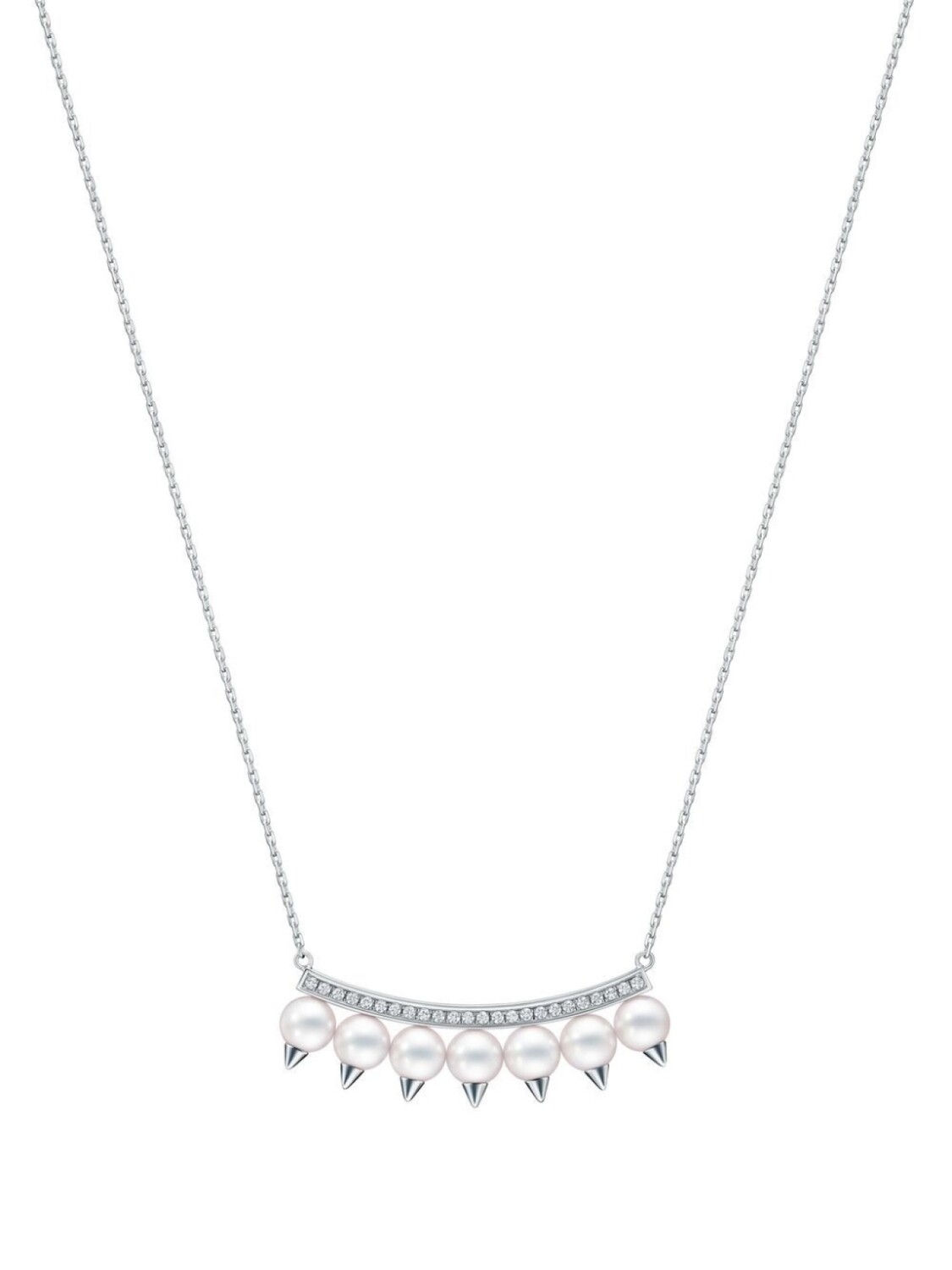 

Колье Collection Line Danger из белого золота с бриллиантами TASAKI, серебряный