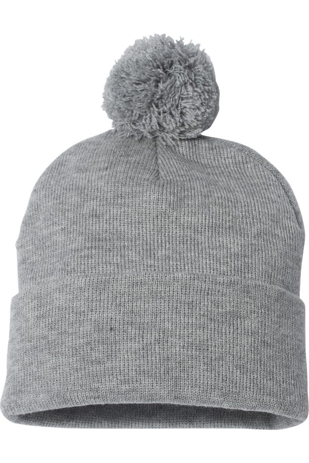 

Вязаная шапка Sportsman Pom-Pom 12, цвет heather grey