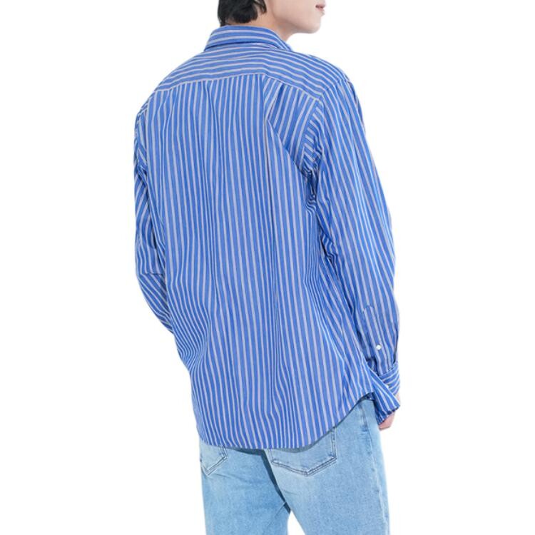 Рубашка унисекс Морской синий Uniqlo, цвет Sea Blue — фото 3