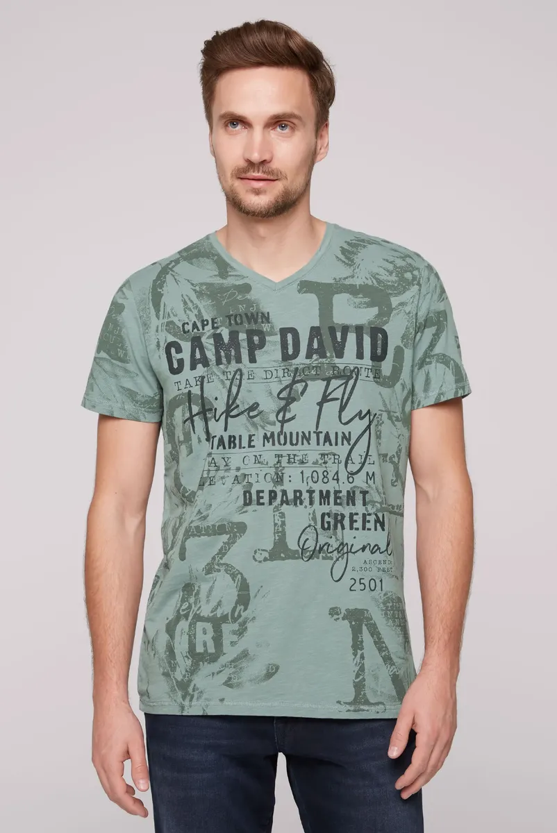 

Футболка CAMP DAVID, хлопок, бирюзовый