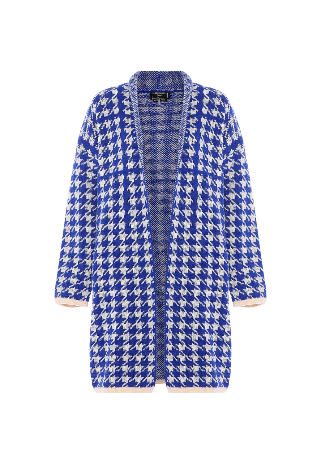 

Толстовка faina Long Cardigan, цвет WOLLWEISS BLAU KARIERT