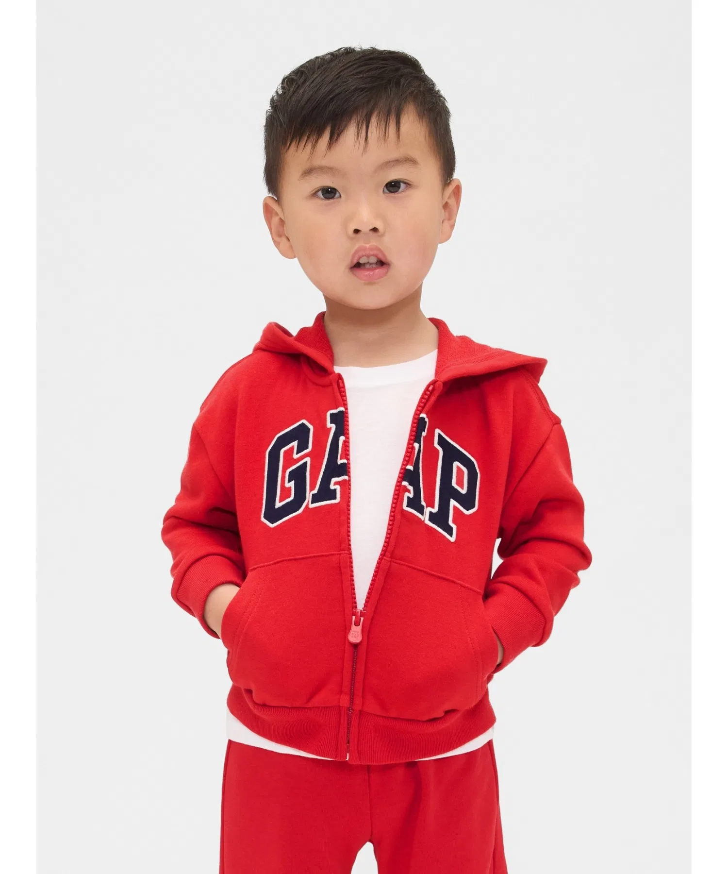 Свободная толстовка babyGap с логотипом GAP на молнии